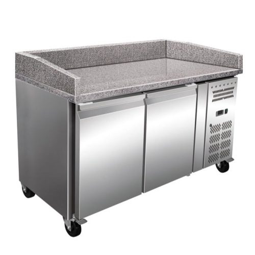 Qualita Refrigerated Pizza & Bakery Counter 2 doors Granite top Depth 800mm PZ26