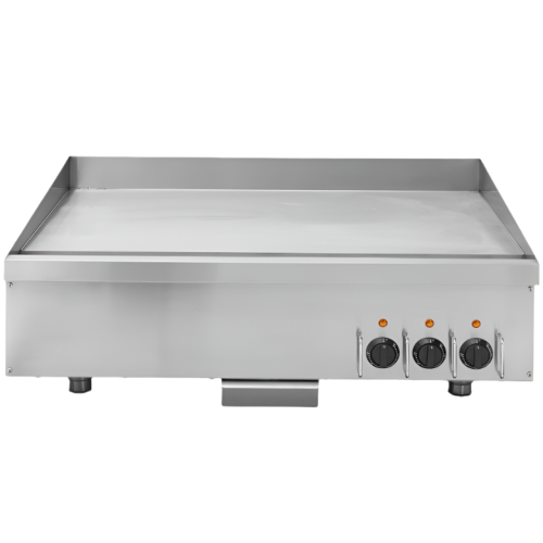 Qualita Commercial Electric Griddle Smooth 914x616x406mm 12kW Steel Plate dual control 380V