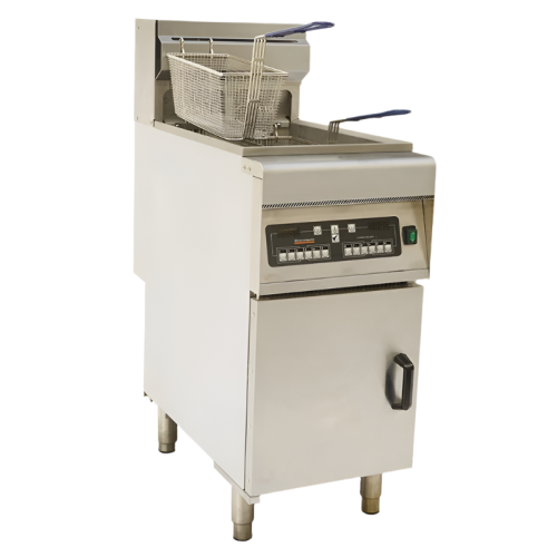 Qualita Digital Twin Basket Professional Free standing Electric Fryer Single tank 28 litres 18kW DF28LD