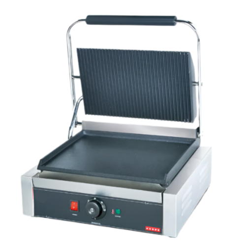 Qualita Heavy Duty XL Panini Contact grill Ribbed/Smooth 2.2kW HEG811EA