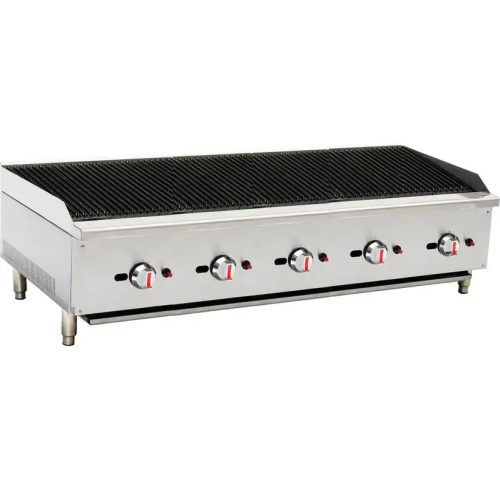 Professional Gas Chargrill 5 burners 37.5kW 150cm Quintuple Control ECB60S